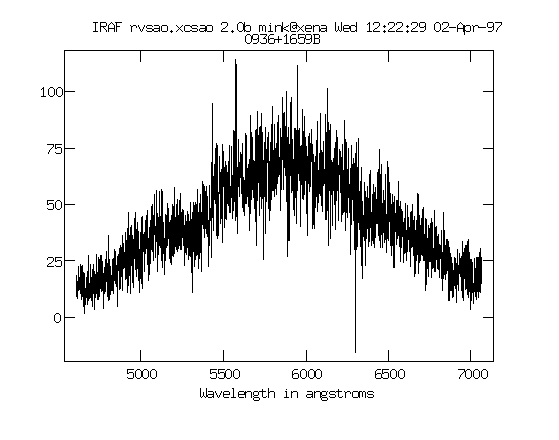 xcsao object spectrum