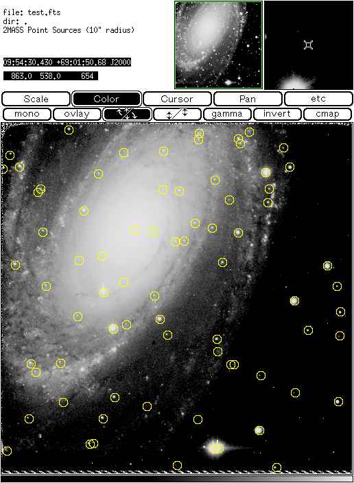 image with 2MASS PSC