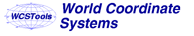 WCSTools Sky World Coordinate
Systems